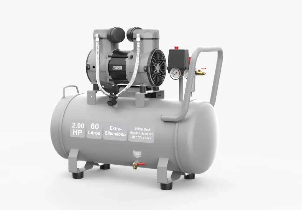 Compresor ROSENTHAL Professional 2.0HP y 60L Horizontal