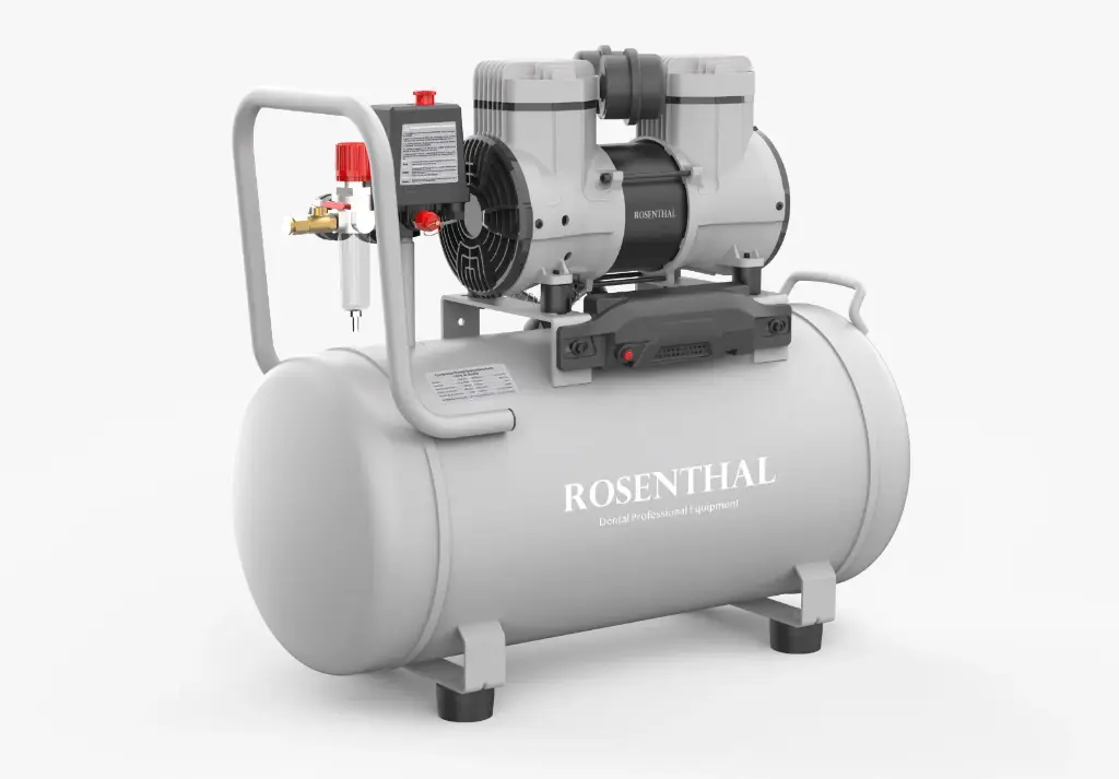 [1004H] Compresor Dental ROSENTHAL Professional Libre de Aceite 1 HP 40L Horizontal