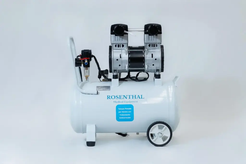 Compresor Dental ROSENTHAL Excellence Libre de Aceite 1.5HP 50L Horizontal